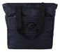 Elegante bolso de mano de nailon azul