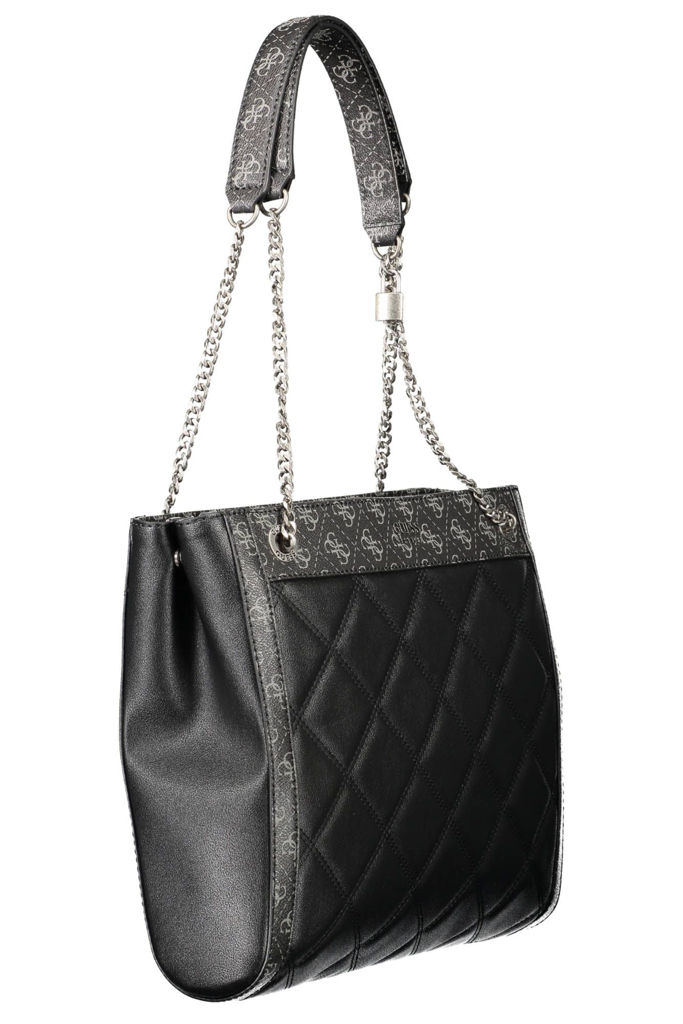 Bolso de mano de mujer de polietileno negro