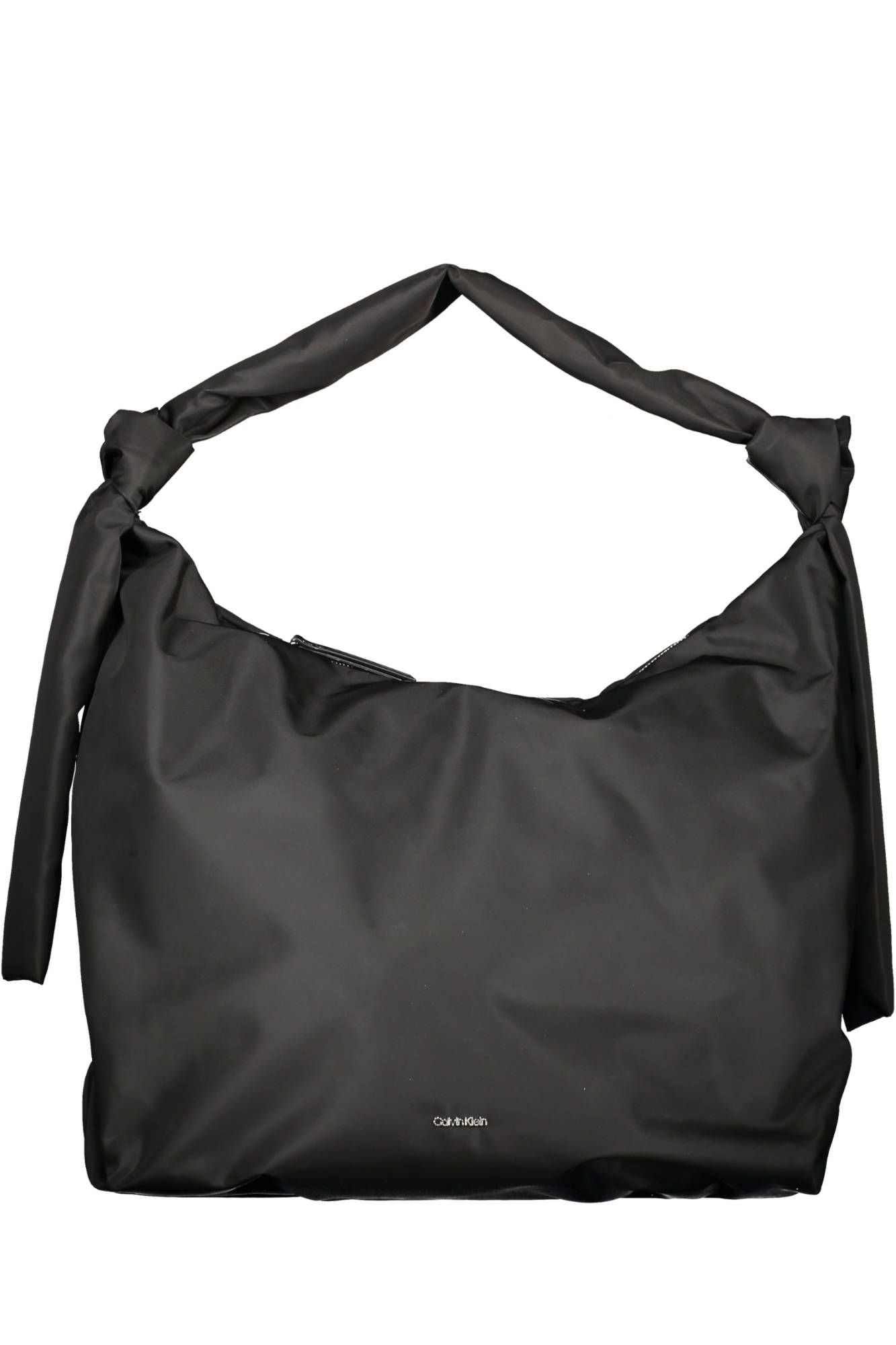 Schwarze Damenhandtasche aus Polyester