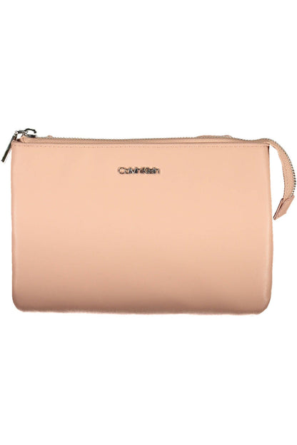 Bolso de mano de mujer de poliéster rosa