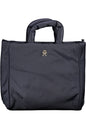 Blaue Damenhandtasche aus Polyester