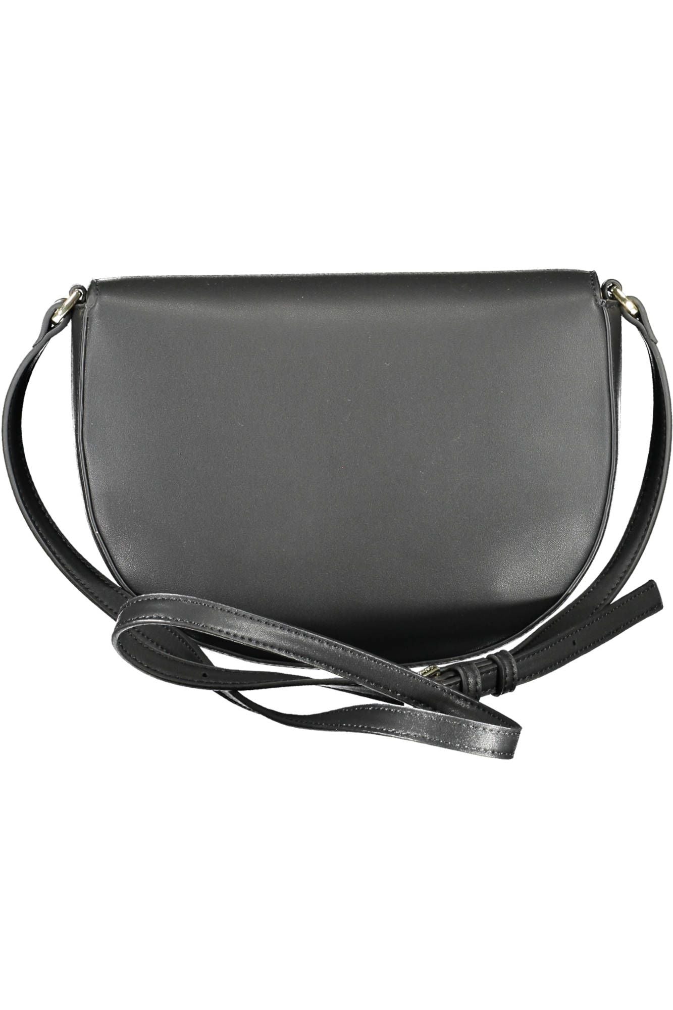 Schwarze Damenhandtasche aus Polyester