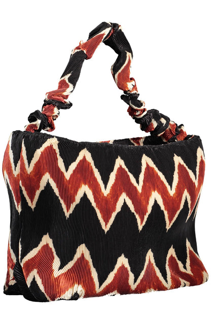 Bolso de mano de mujer de poliéster negro