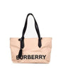 Burberry Small Rose Beige Logo Branded Econyl Nylon Tote Shoulder Handbag Purse