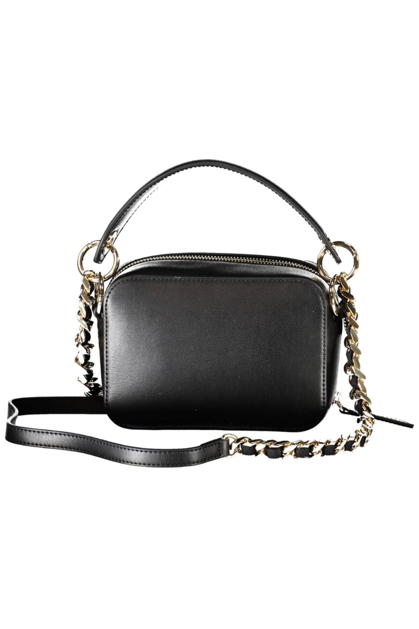 Bolso de mano de mujer de polietileno negro