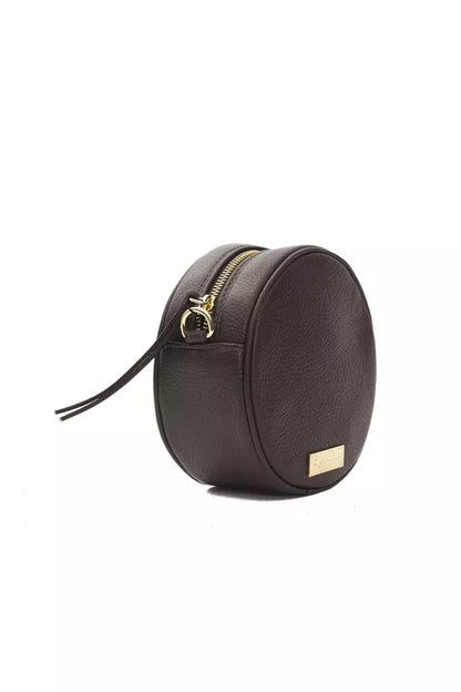 Bolso bandolera de piel marrón para mujer