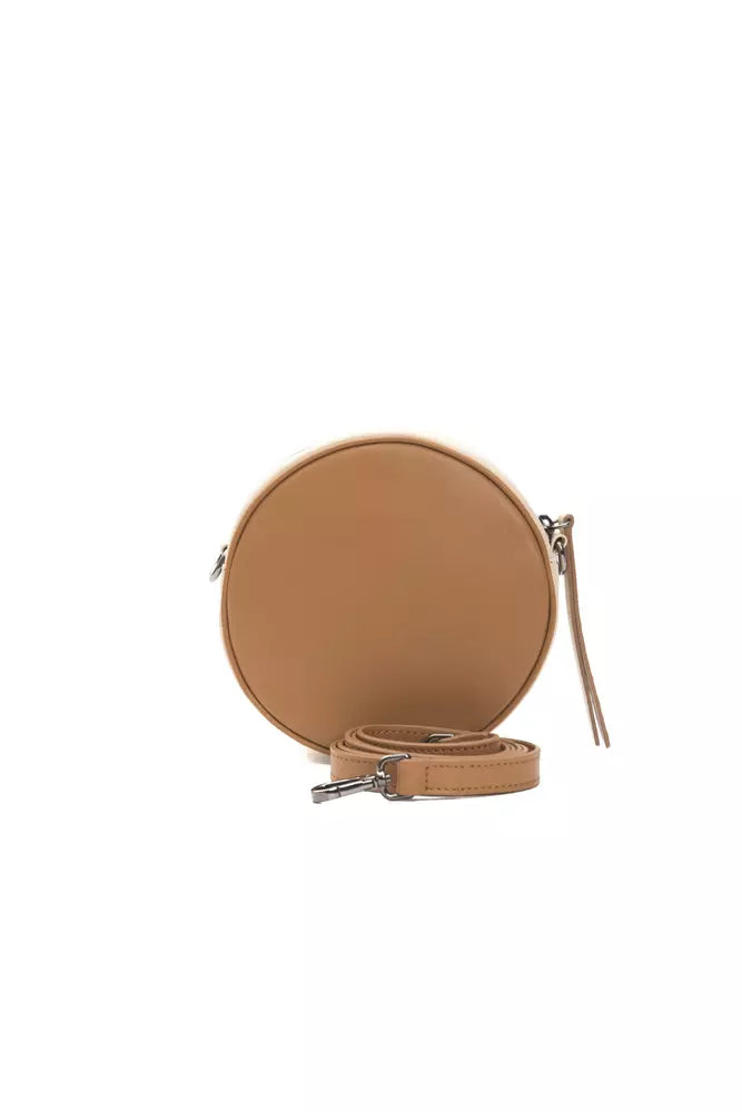 Bolso bandolera de piel marrón para mujer