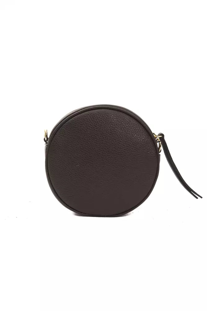 Bolso bandolera de piel marrón para mujer