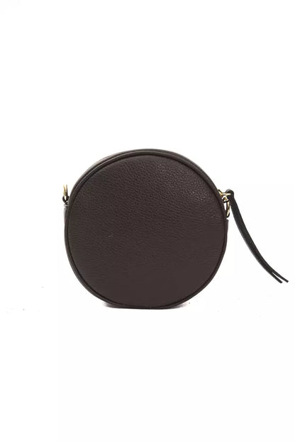 Bolso bandolera de piel marrón para mujer