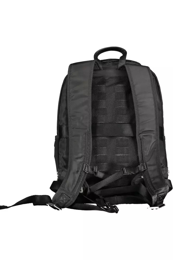 Mochila de poliamida negra para hombre