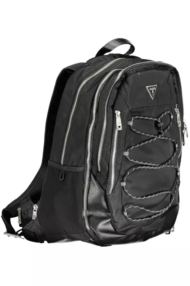 Mochila de poliamida negra para hombre