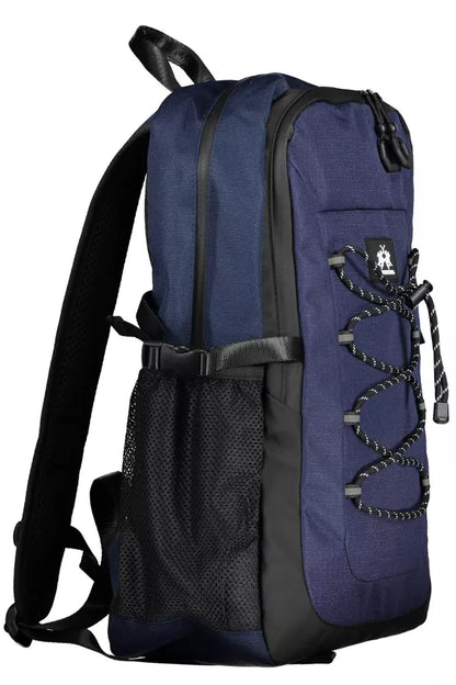 Mochila de poliéster azul para hombre