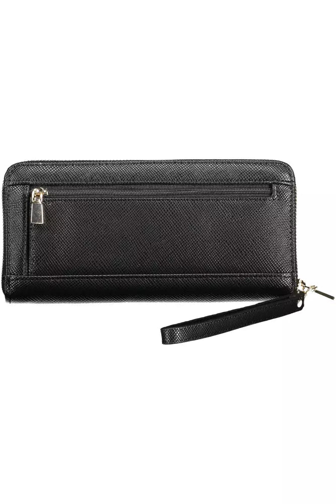 Guess Jeans Black Polyethylene Women Wallet