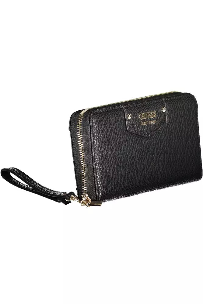 Guess Jeans Black Polyethylene Women Wallet