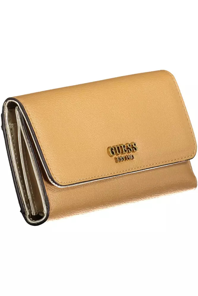 Guess Jeans Beige Polyethylene Women Wallet