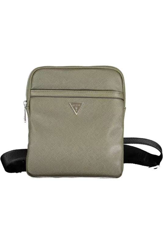 Bolso bandolera para hombre de poliamida verde