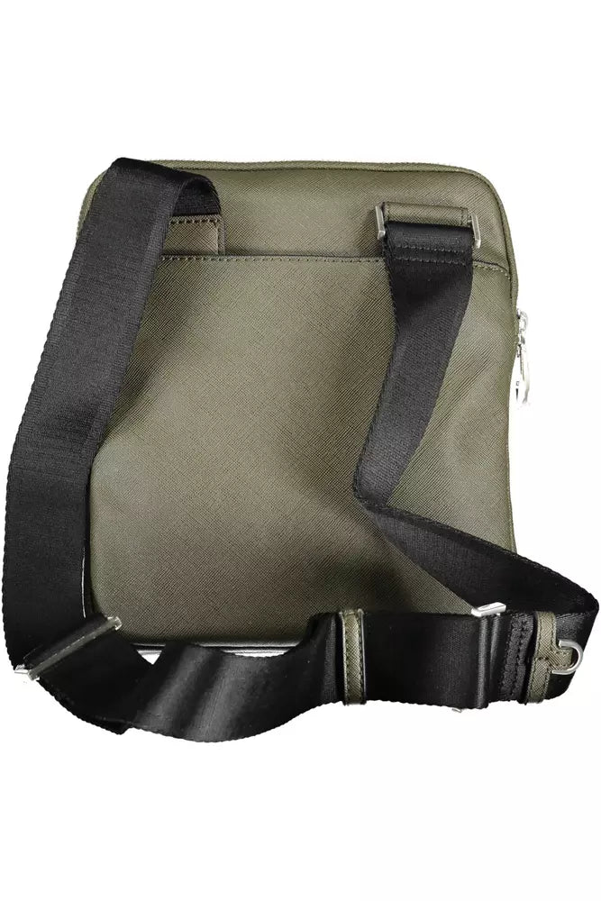 Bolso bandolera para hombre de poliamida verde