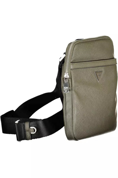 Bolso bandolera para hombre de poliamida verde