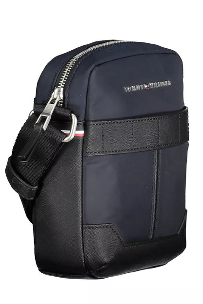 Bolso de hombro de poliéster azul para hombre