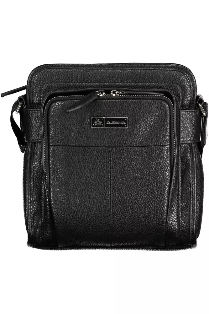 Bolso de hombro de polietileno negro para hombre