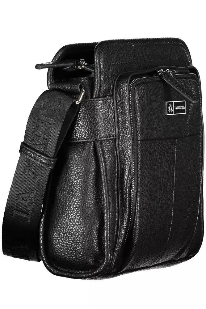 Bolso de hombro de polietileno negro para hombre