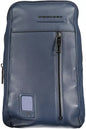 Piquadro Blue Leather Men Shoulder Bag