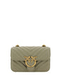 PINKO Chic Mini Love Bell Shoulder Bag in Noce Green