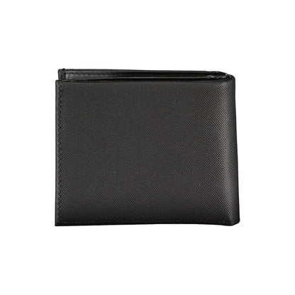 Elegante schwarze Lederbrieftasche mit RFID-Block