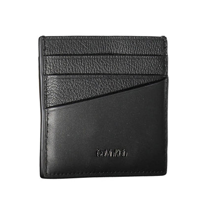 Calvin Klein Elegant Leather Card Holder in Timeless Black