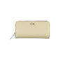 Calvin Klein Elegant Beige Zip Wallet with RFID Blocking