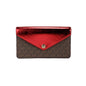 Michael Kors Jet Set Travel Crimson Small Flap Clutch Crossbody Bag