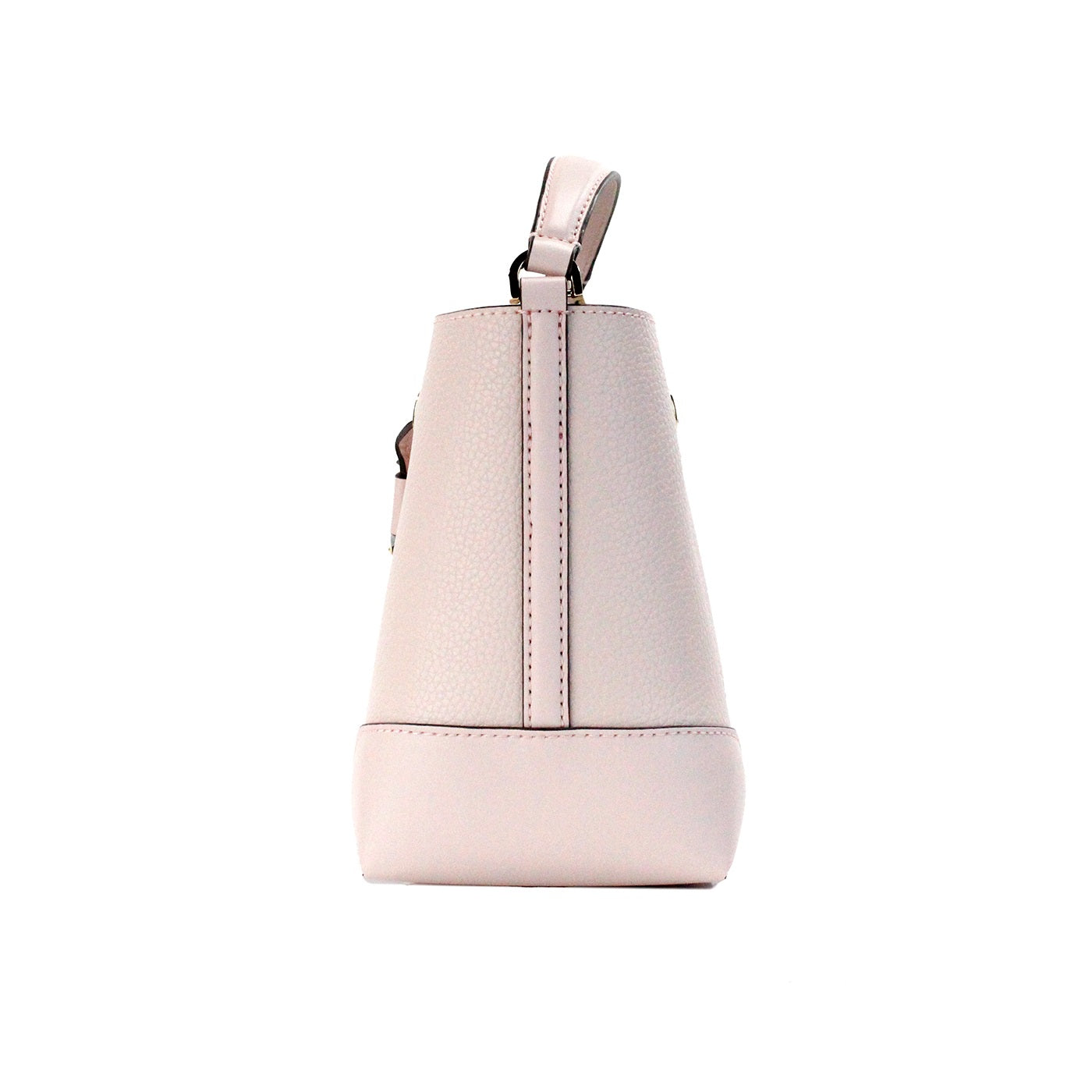 Bolso bandolera tipo cubo Mercer Small Powder Blush Pebble de piel