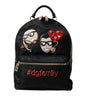 Dolce & Gabbana Elegant Embellished Black Backpack