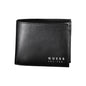 Guess Jeans Chic Black Leather Dual-Compartment Wallet