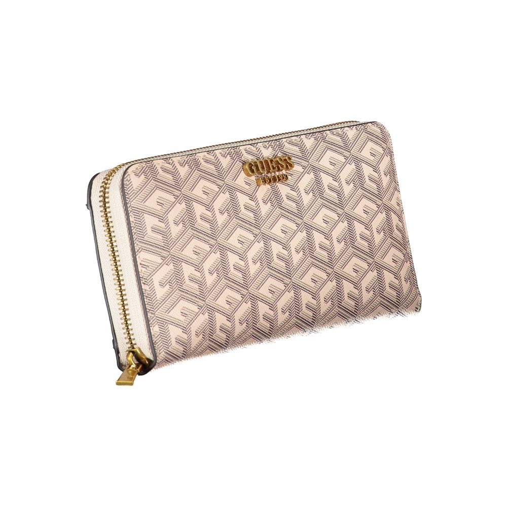 Guess Jeans Chic Beige Multi-Compartment Wallet