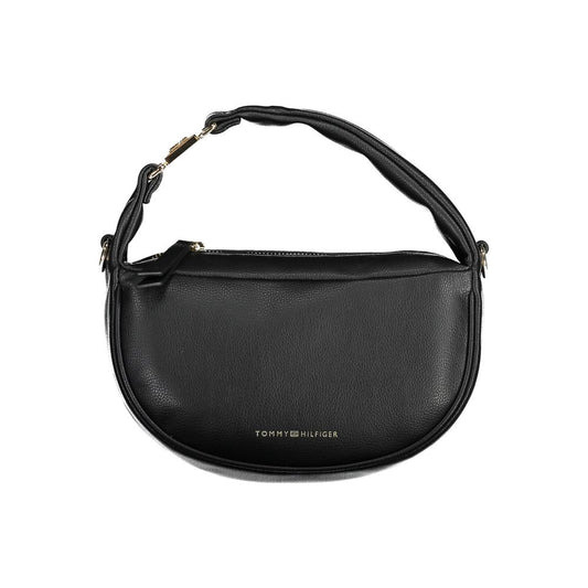 Schwarze Polyester-Handtasche