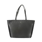 Schwarze Polyester-Handtasche