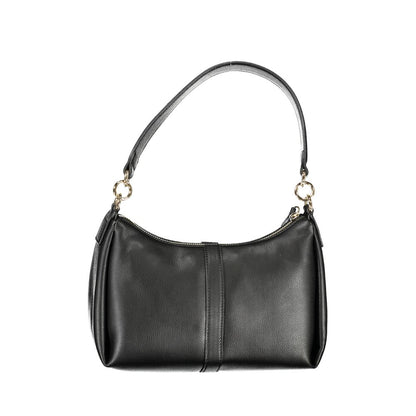 Schwarze Polyester-Handtasche