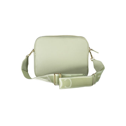 Bolso de mano de piel verde