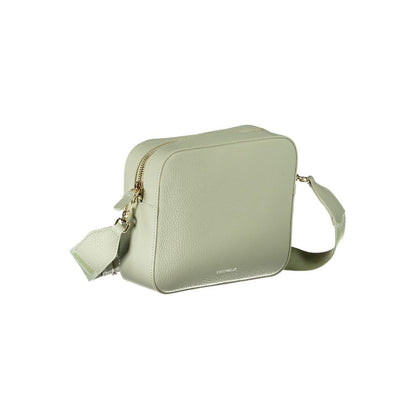 Bolso de mano de piel verde