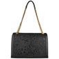 Baldinini Trend Elegant Floral Calfskin Shoulder Bag