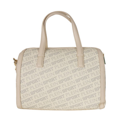 Bolso bandolera elegante de piel ecológica en color blanco