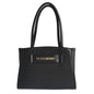 Plein Sport Sleek Black Three-Compartment Tote Bag