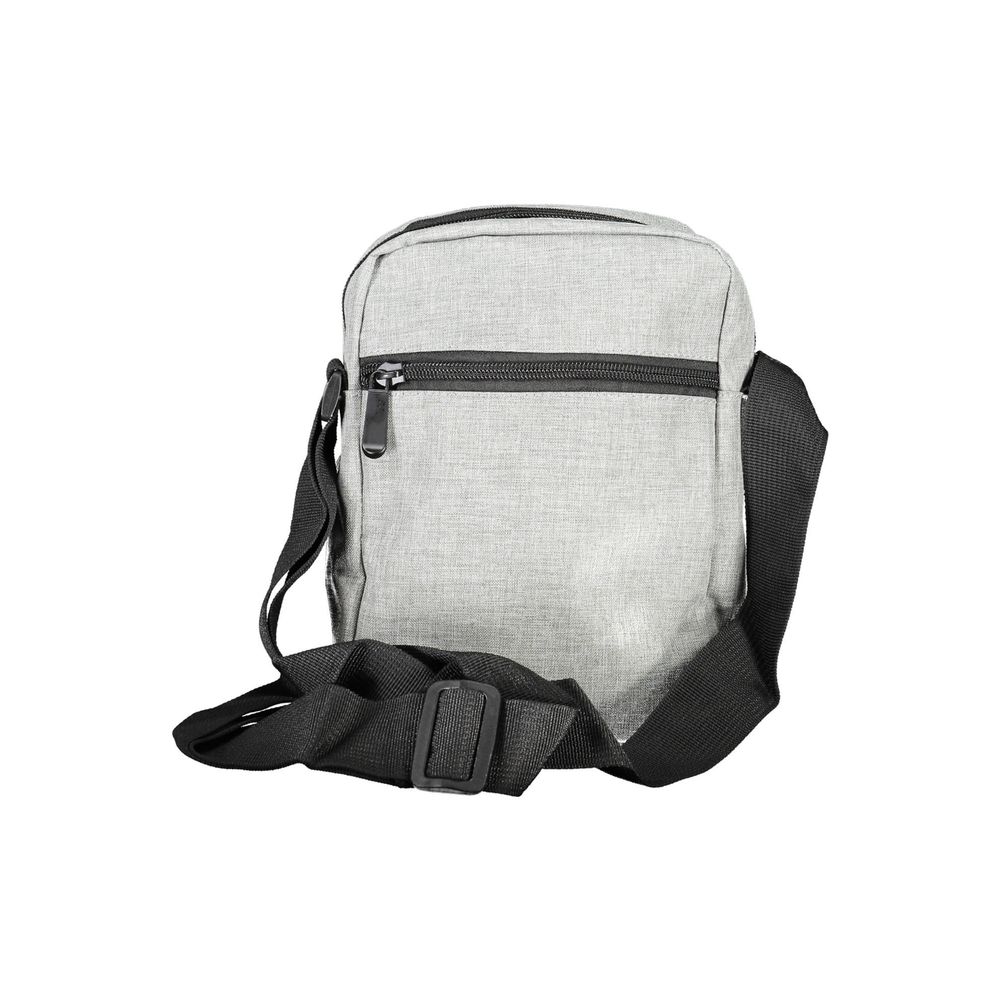 Bolso bandolera de poliéster gris