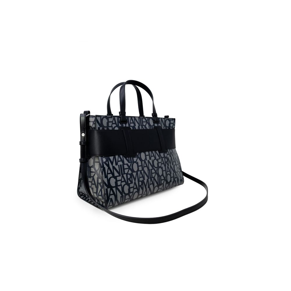 Armani Exchange Black Cotton Handbag