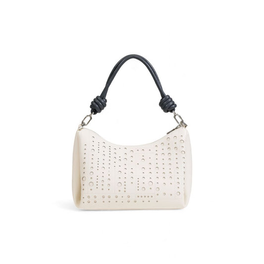 Bolso de mano de polietileno beige