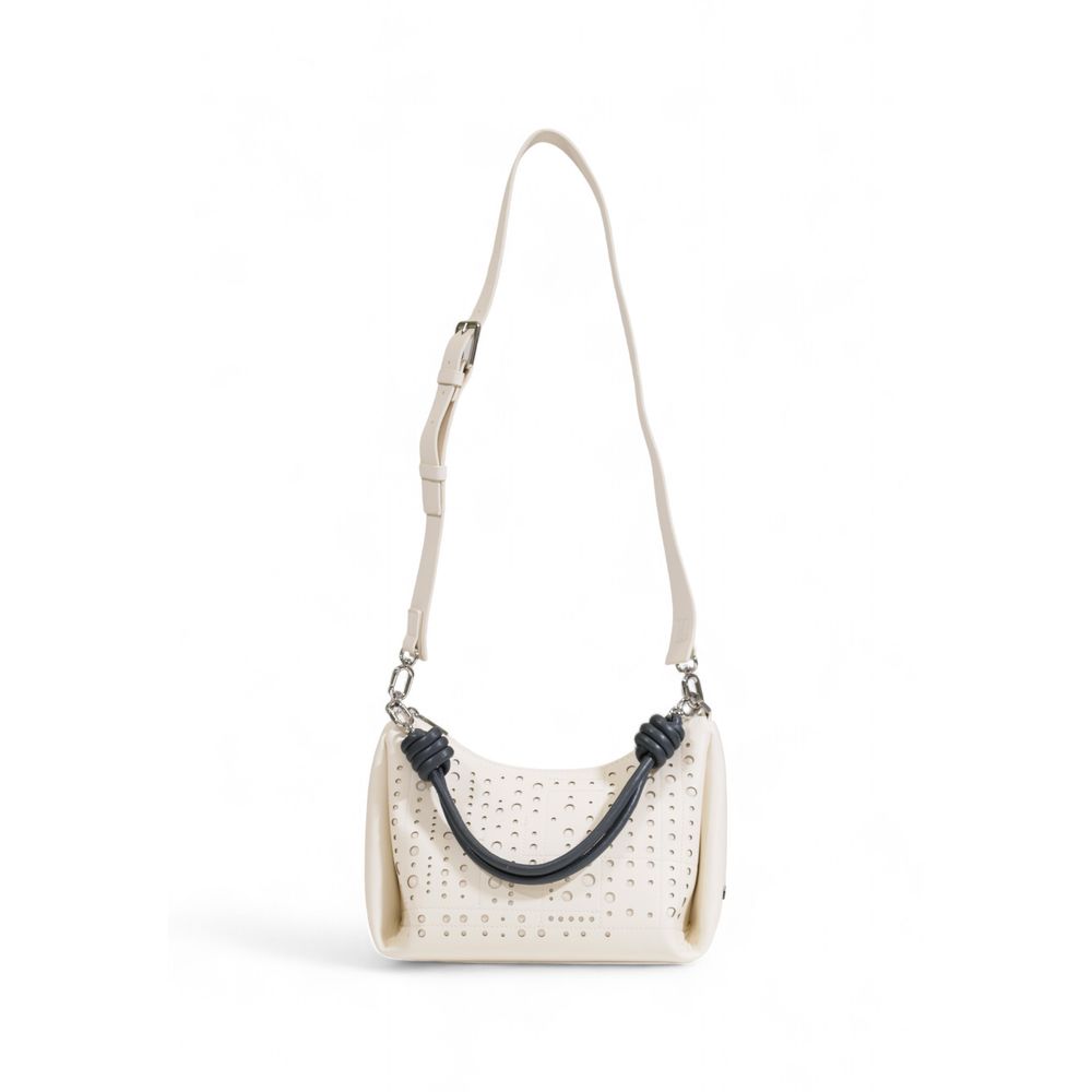 Bolso de mano de polietileno beige