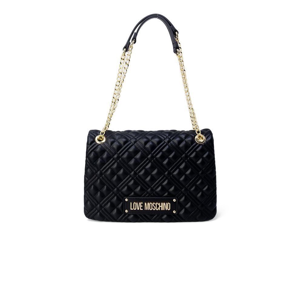 Love Moschino Gold Polyethylene Handbag