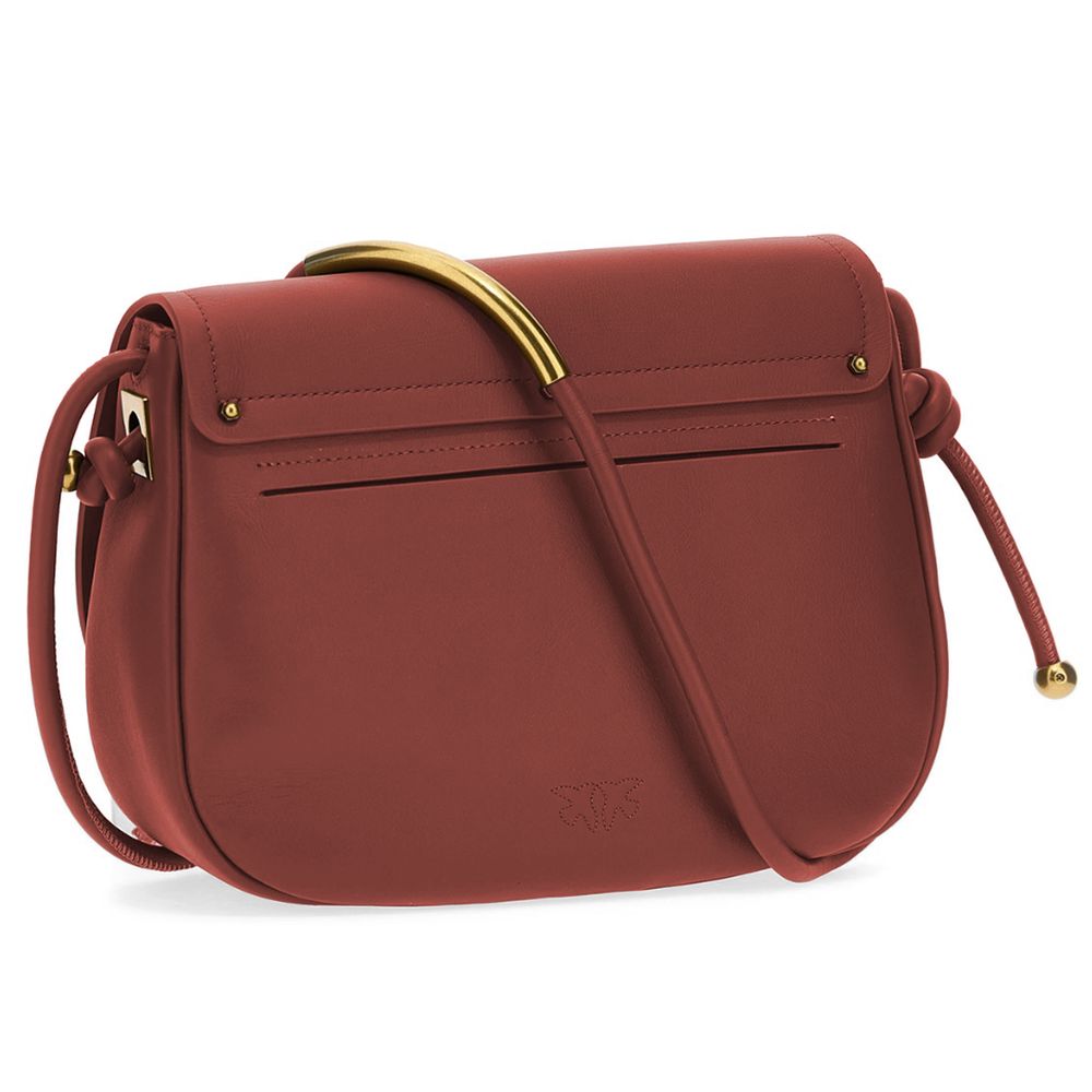 PINKO Red Leather Women Crossbody