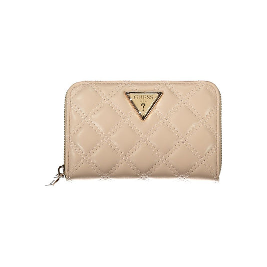 Guess Jeans Beige Polyethylene Wallet